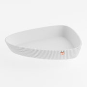 Enfolded Bowl Seitenansicht elegante Schale Biokunststoff Made in Germany__Elfenbeinweiss
