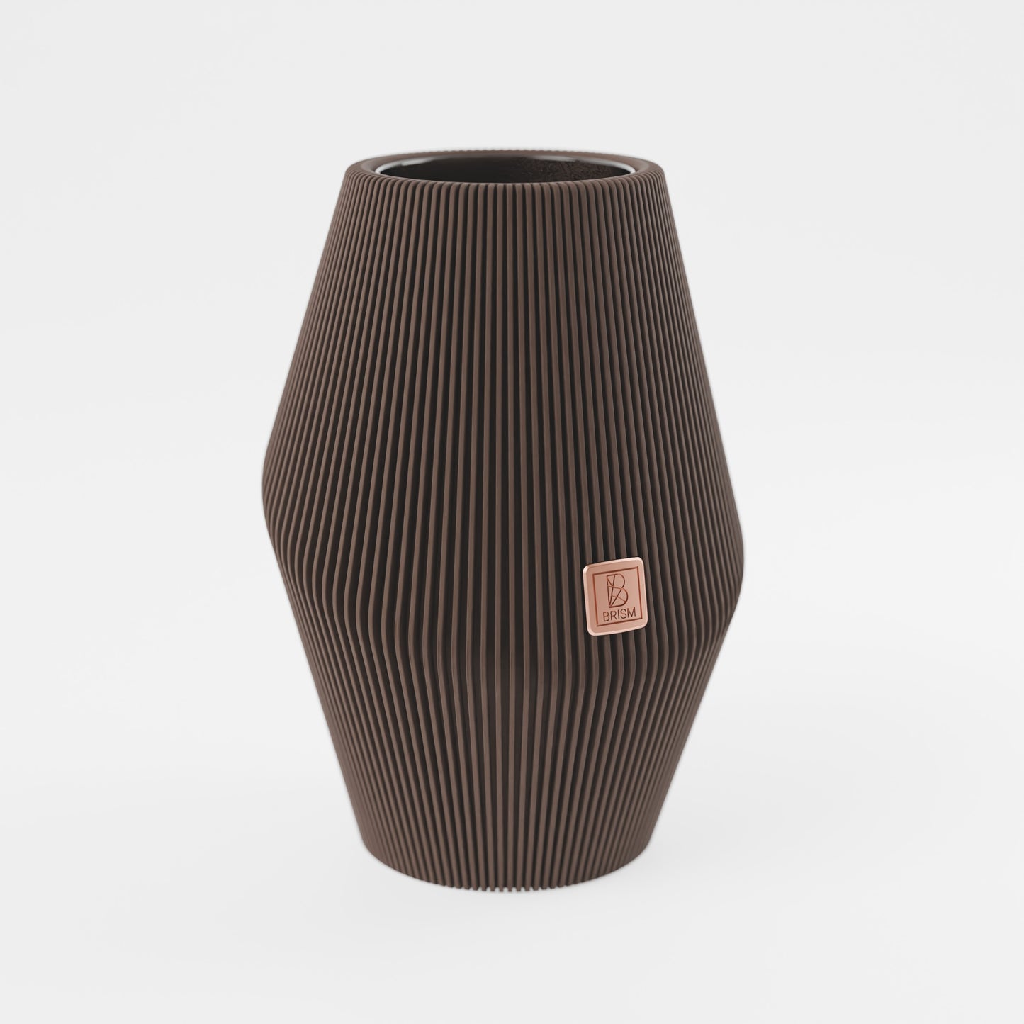 Produktfoto_Vase_Enfolded_1__Dunkelbraun