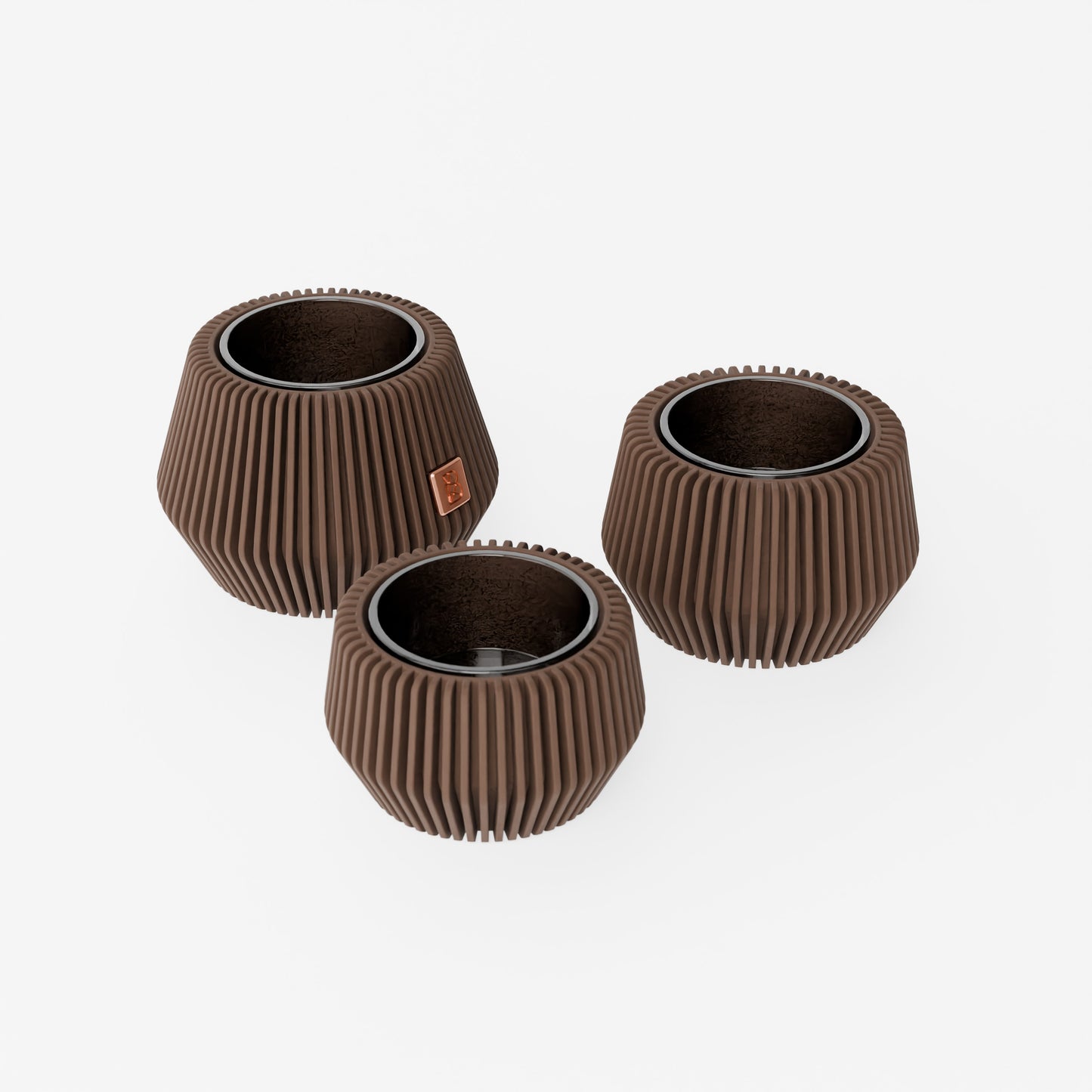 Teelichter_Enfolded_2__Dunkelbraun