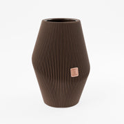Vase_Enfolded_1__Dunkelbraun