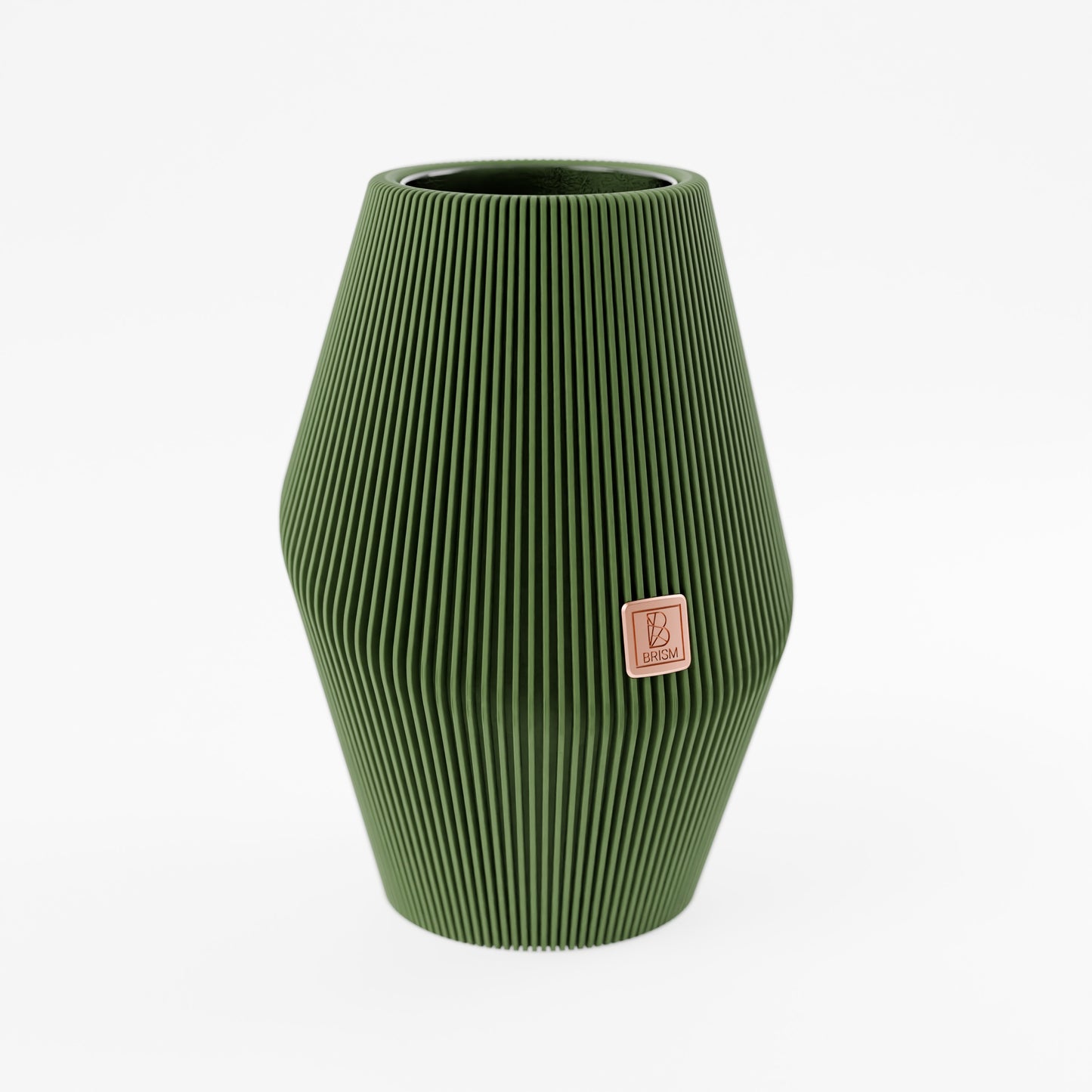 Vase_Enfolded_1__Dunkelgruen