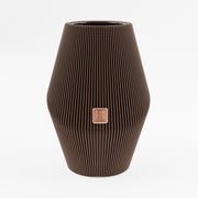 Vase_Enfolded_2__Dunkelbraun