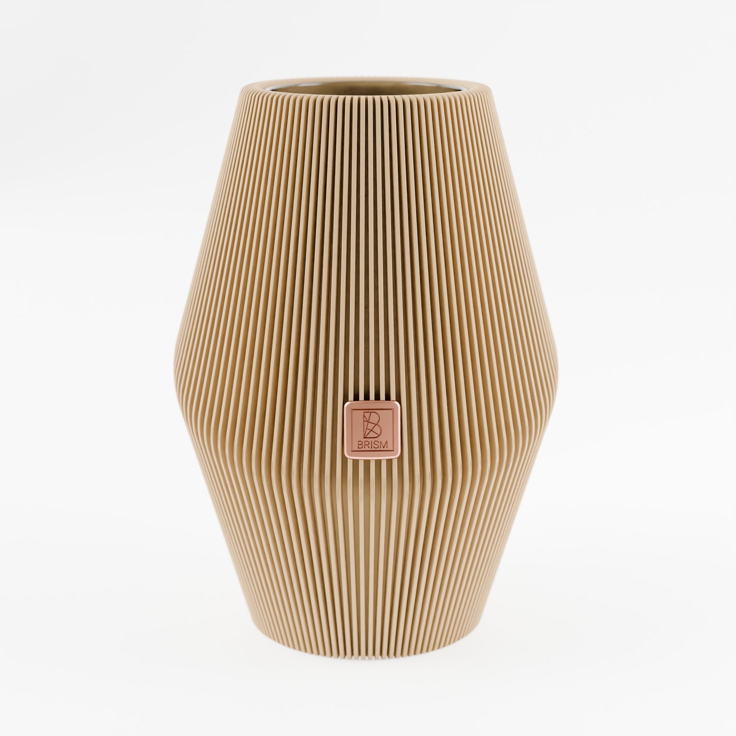 Vase_Enfolded_2__Lattebraun