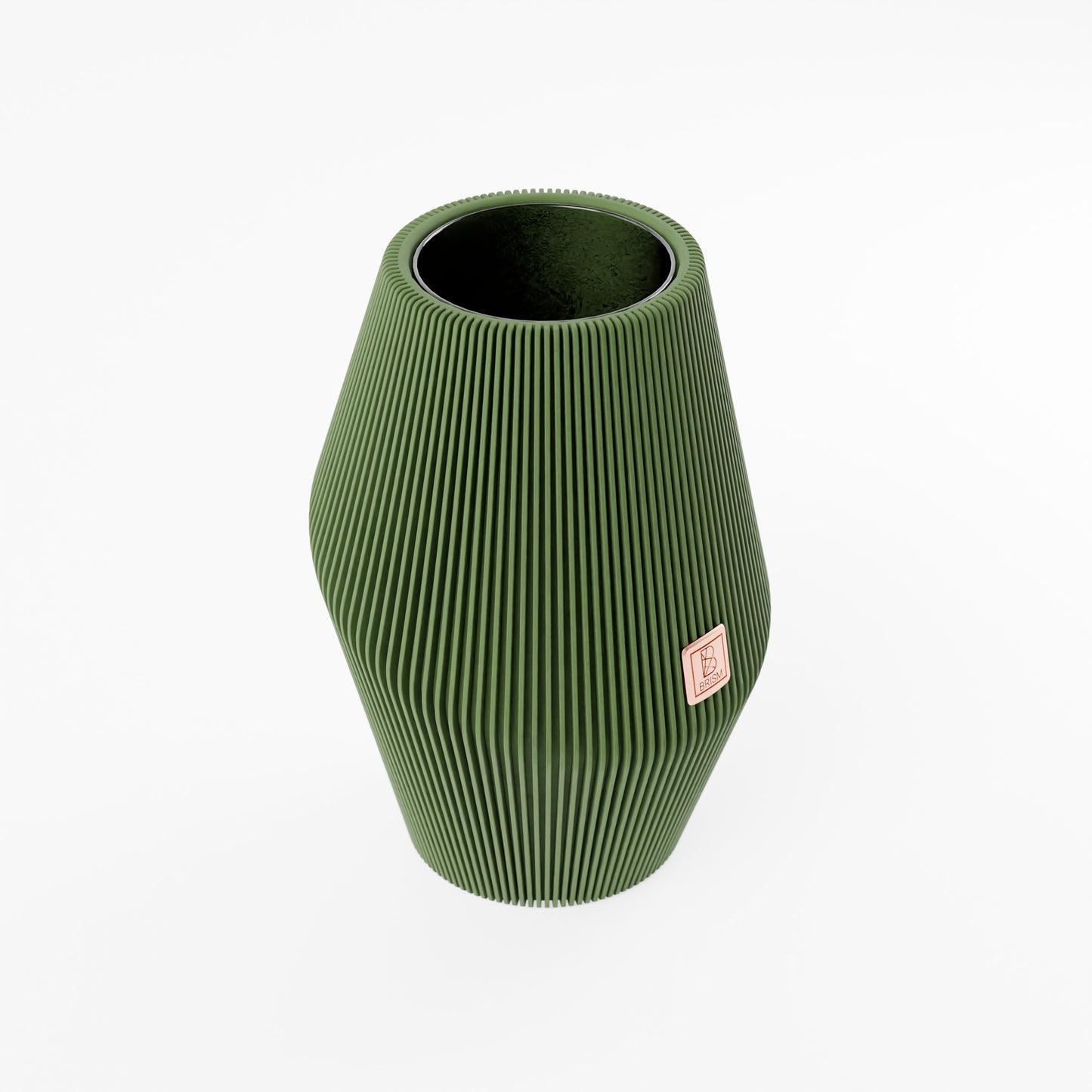 Vase_Enfolded_3__Dunkelgruen